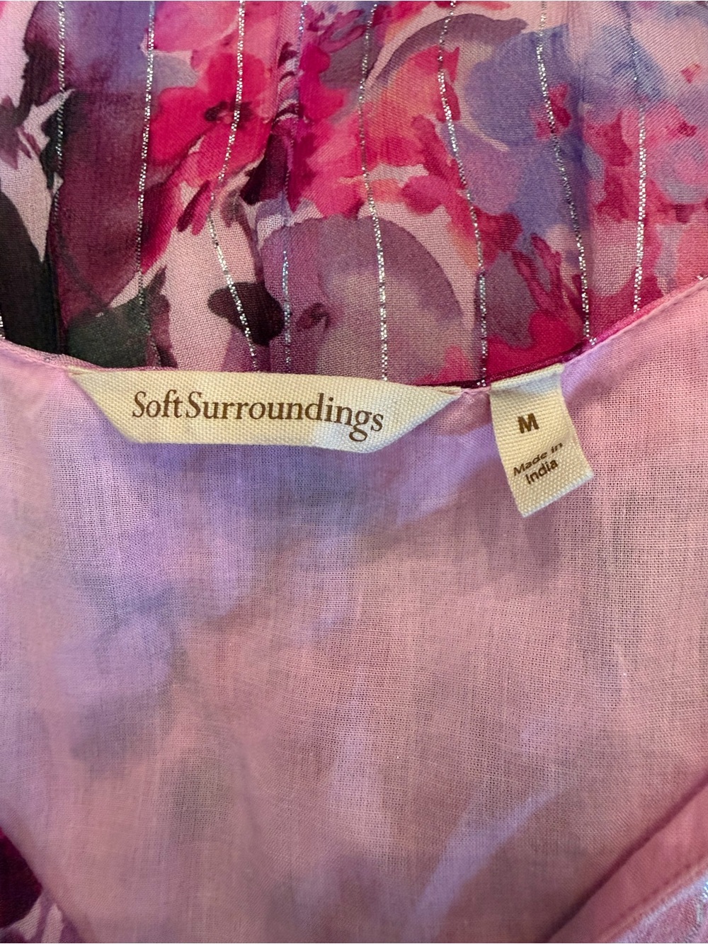 Soft Surroundings Santhia Midi Dress in Marseille Garden Size Medium - Picture 5 of 11